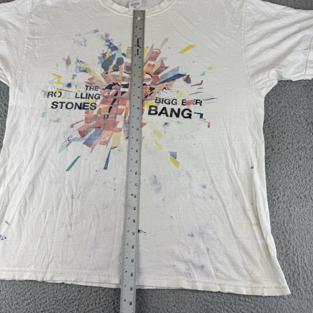 The Rolling Stones A Bigger Bang T Shirt‎ Size Xl Y2K 2006 Vintage Distressed - Picture 7 of 12